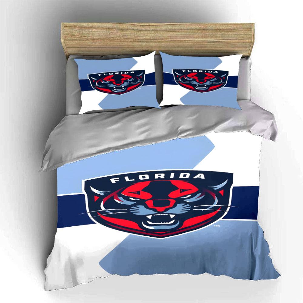"""Florida Panthers Logo Bettwäsche Design" Druck Bettwäsche Set Bettbezug Kissenbezüge""" (1* Bettbezug 2* Kissenbezüge Decke Nicht Enthalten)
