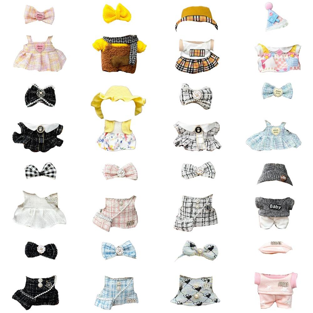 1 Set Dress Labubu Doll's Clothes Skirt Plush Dolls Clothes 17cm Labubu Clothes Set  for 17cm Labubu