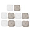 A84E-10X Square Drain Cover For Shower Drain Hair Catcher Flat Silicone Plug With Suction Cups