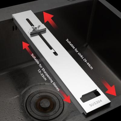 Multi-functional Sharpening Stone Holder Sink Bridge Stainless Steel Adjustable Bracket Wing Nut Fastener Metal Construction