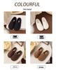 Baotou Warm Cotton Retro Slippers – Postpartum Casual Velvet Fluffy Half-Slippers for Home