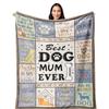 Dog Theme Digital-printed Polyester Bedroom Velvet Flannel Soft Sofa Cover Blanket Fleece Soft Sofa Cover Blankets for Beds