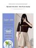 Women's High-Waisted A-Line Ice Silk Bermuda Shorts