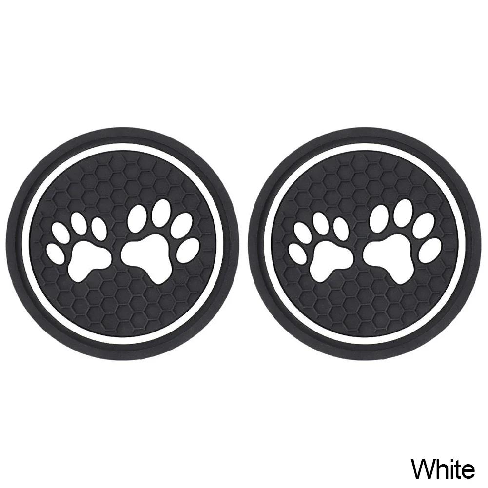 2PCS Car Coasters Cup Mat Universal Holder Anti Slip Bottle Pad Insert Pads Interior Most Water Cups Car Accessories