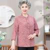 Madam Datang Women's Stand Collar 3/4 Sleeve Cardigan Blouse