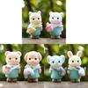 Sylvanian Families Collectible Flocked Animal Figure Blind Box For Home Decor