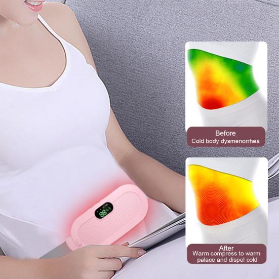 

Электрогрелка Yousheng Period с 4 режимами вибрационного массажа, регулируемая температура, электрический портативный беспроводной нагревательный пояс