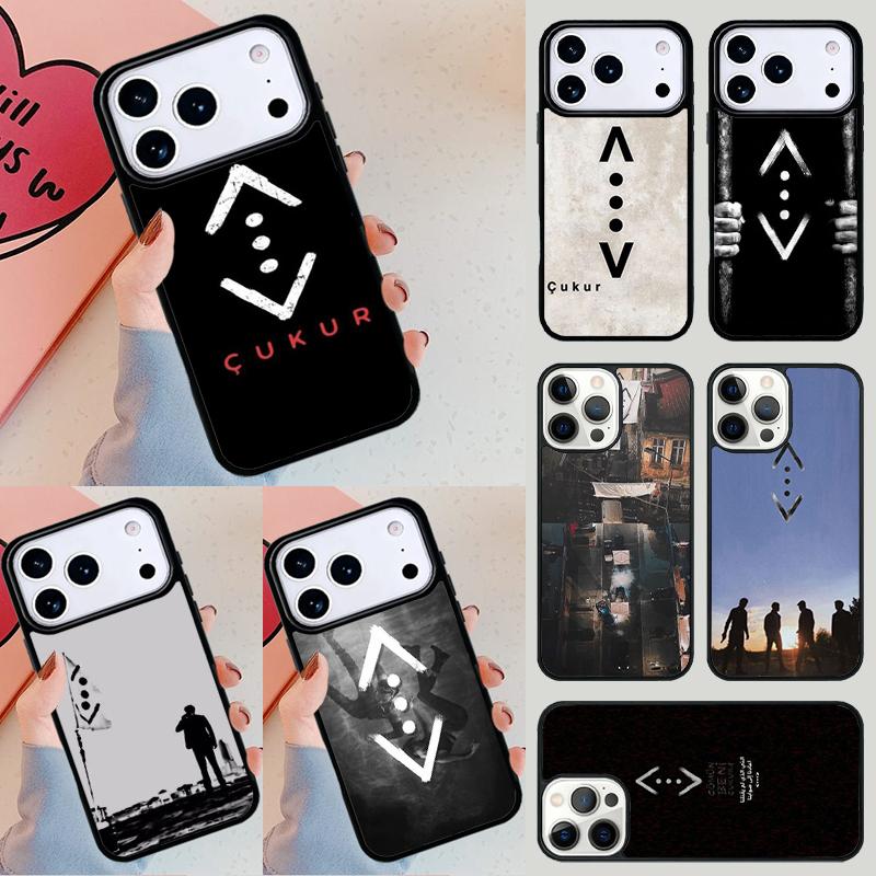 Cukur Logo Phone Case For iPhone 17 Air 14 15 13 12 Max Cover For Apple 14 15 16 16e 11 Pro Max Plus Coque