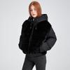 Thickened Splicing Jacket Women's Autumn and Winter New Loose Warm Padded Jacket Padded Coat