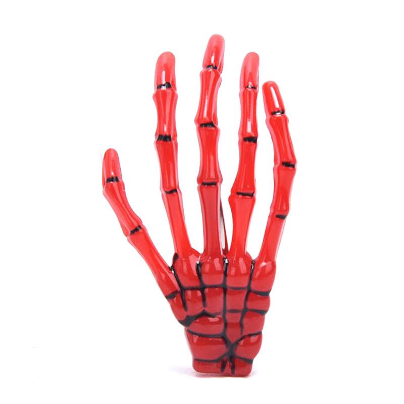 1Pc Punk Gothic Halloween Zombie Skull Skeleton Hand Bone Claw Hairpin Hair Clips