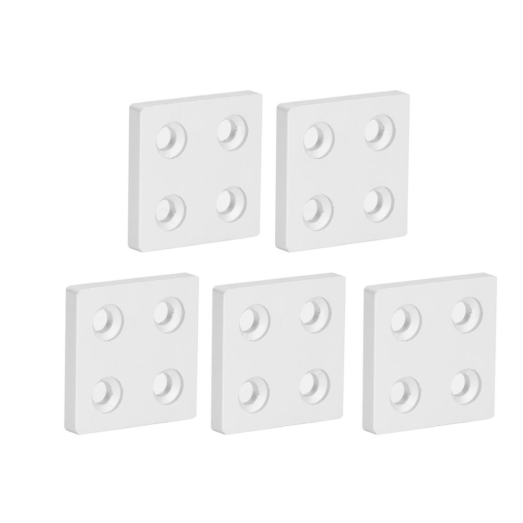 5Pcs Aluminum   End   Alloy Metal Cover Plate Linear Moving Parts 4040 Double