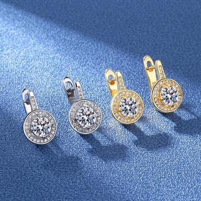 European and American Fashion Design Women's Zircon Earrings: Versatile Japanese & Korean Style.
