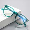 TR90 Big Frame Round Hyperopia Eyeglasses for Women Men Power 0 to -6 0 Anti Blue Light Prescription Spectacles