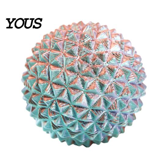 Desk Stress Reliever 3D Printed Spiky Ball Toy, Relief Mini Textured Ball, Massage Decompression Toy for Home Office School