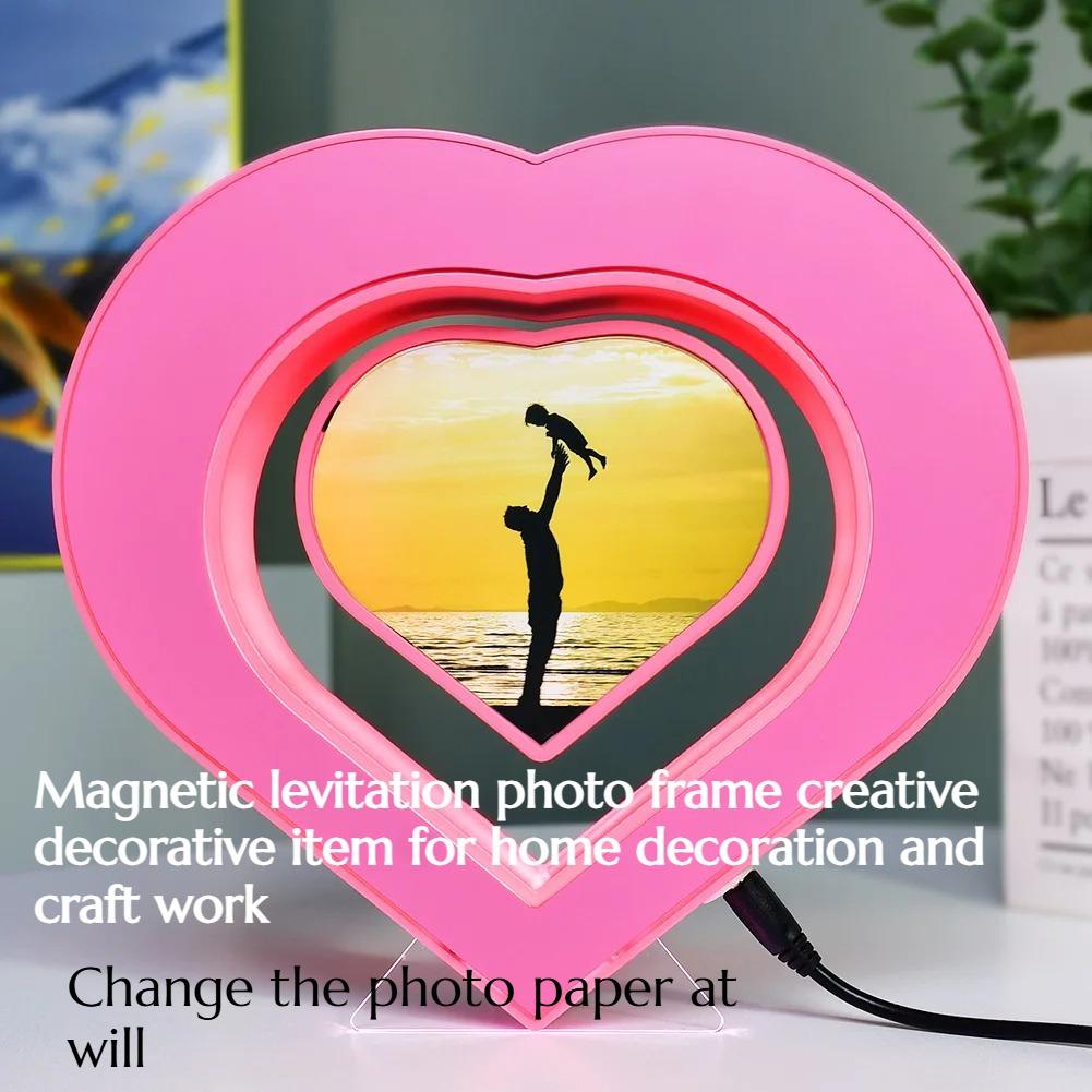 Creative Magnetic Levitation Photo Frame Photo Album Light Display Item Practical Exquisite Gift Home Decoration Handicraft
