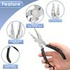 3pcs Bail Making Pliers, 6-in-1 Round Nose Pliers,Used for Making Jump Rings,Steel Wire Winding,Ring Making,Forming and Bending