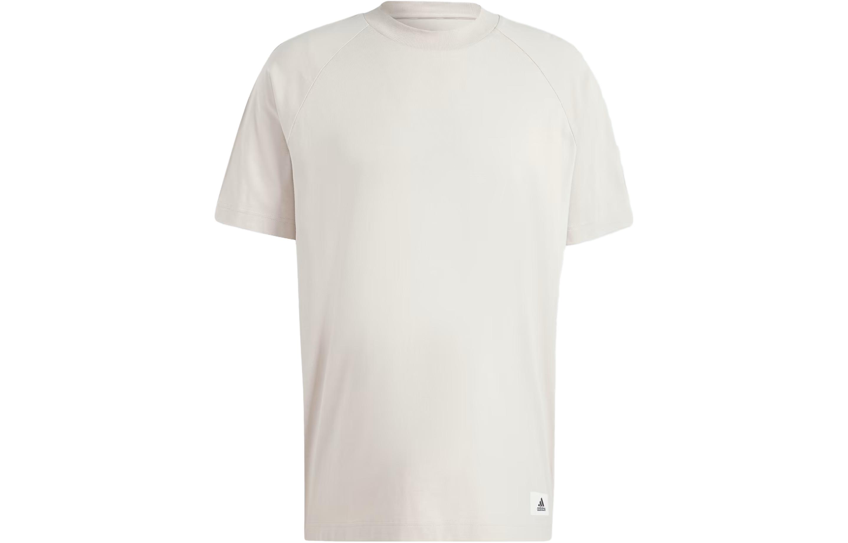 Adidas T Shirts Men s Beige Crew Neck Moderate Straight Fit IS7492 XL