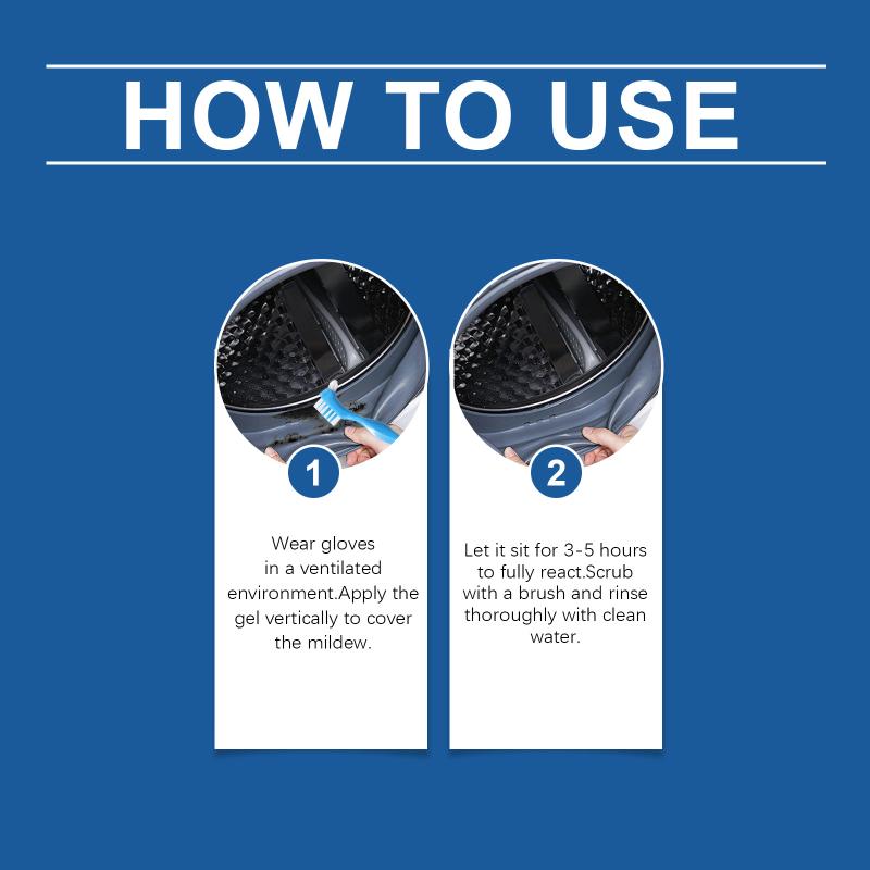 Stubborn Stain Remover Gel Fast Mildew Cleaner Powerful Odor Reduction for Grout Tiles Sinks Home