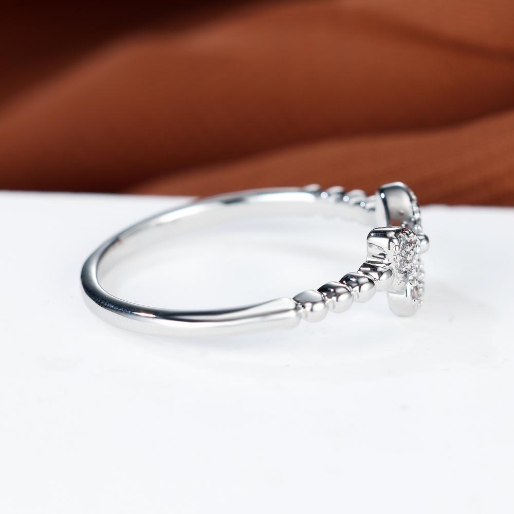 Fashion Simple Bow Fried Dough Twists Ring Exquisite Women's Wedding Ring Jewelry
