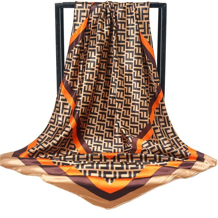90 Large Square Scarves, Silk Scarves, Women'S Imitation Silk Fashion Shirts, Small Square Scarves, Mother Scarves.