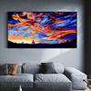 Nordic landscape oil painting color sky watercolor art canvas painting living room corridor office home decoration mural No Frame
