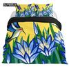 Hummingbirds Bedspread Cover Kit Tropical Flowers Nature Blooms Bed Cover Kit Tropical Birds Theme Queen Dimension Size 2/3 Pcs Comforter Cover