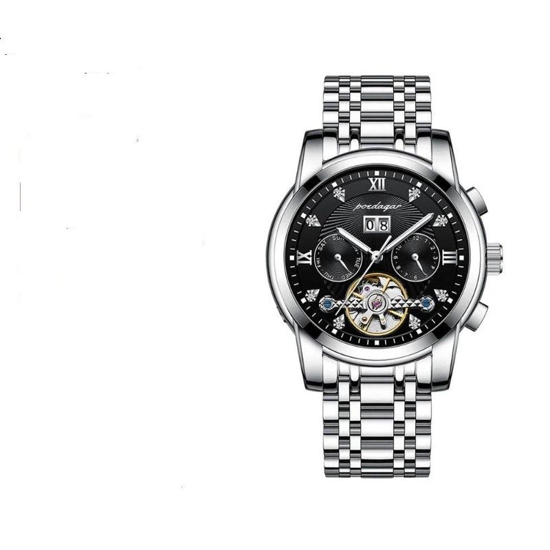 

Топ Новий Чоловічий Годинник Автоматичний Механічний Годинник Турбійон Водонепроникний Люмінесцентний Годинник з Календарем