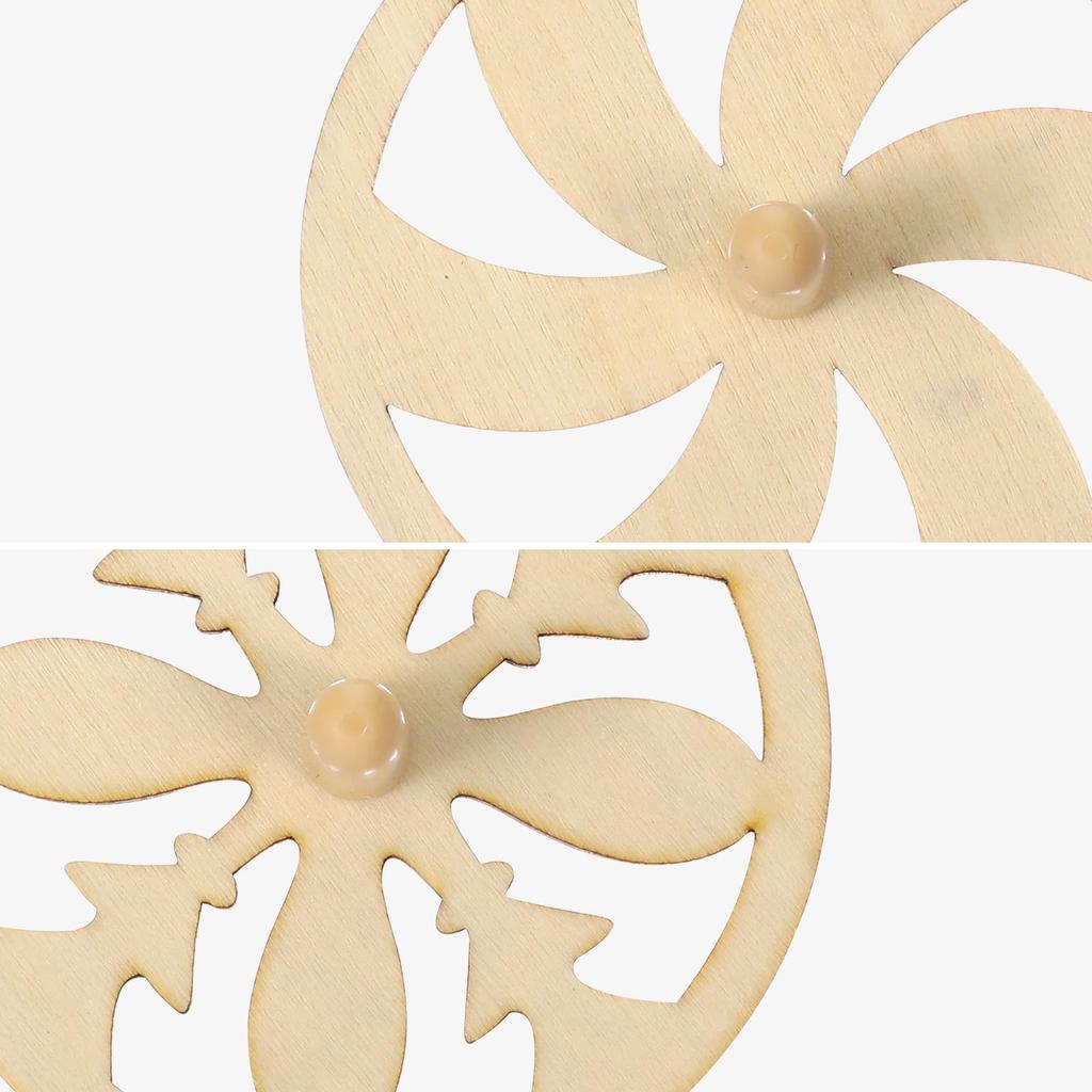 Set of 20 Uncolored Wooden Can Be DIY Spinning Top Natural DIY Traditional Fun Tops, Colored, Kit, Wood, Painting, Play,