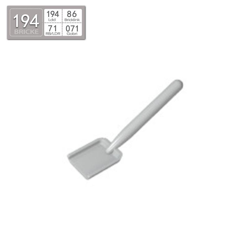 BRICKE 3837 Строительный блок Лопата: Аксессуар MOC, совместимый с LEGO Single Piece