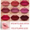 10 Pcs/Set Velvet Matte Durable Waterproof Easy Color Non-Stick Cup Texture Silky Saturation High Lip Gloss