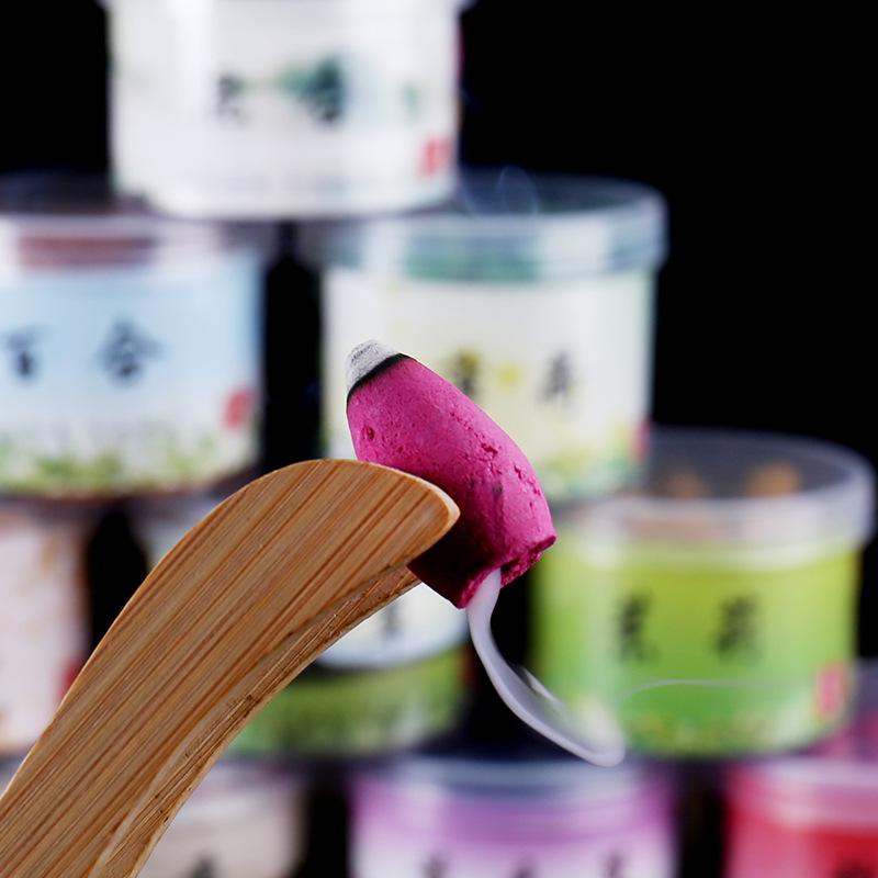 Backflow Incense: 40 Small Bottles of Sandalwood, Agarwood, Wormwood, and Rose for Indoor Aromatherapy