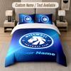Custom Bedding Set Millwall Pattern, Print Name Text 1 Duvet Cover Plus 2 Pillowcases Home Textile