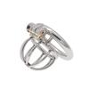 Chaqu Men's Hemisphere Chastity Cage Lock - Outward Wear Adult Device