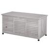 Gartenbox Weather Resistant Breathable Cushion Box Storage Box Spruce Wood Gray 127 X 56 X 60 Cm