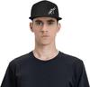 Drummer Flat Brim Baseball Cap Unisex's and Women's Adjustable Hat Black