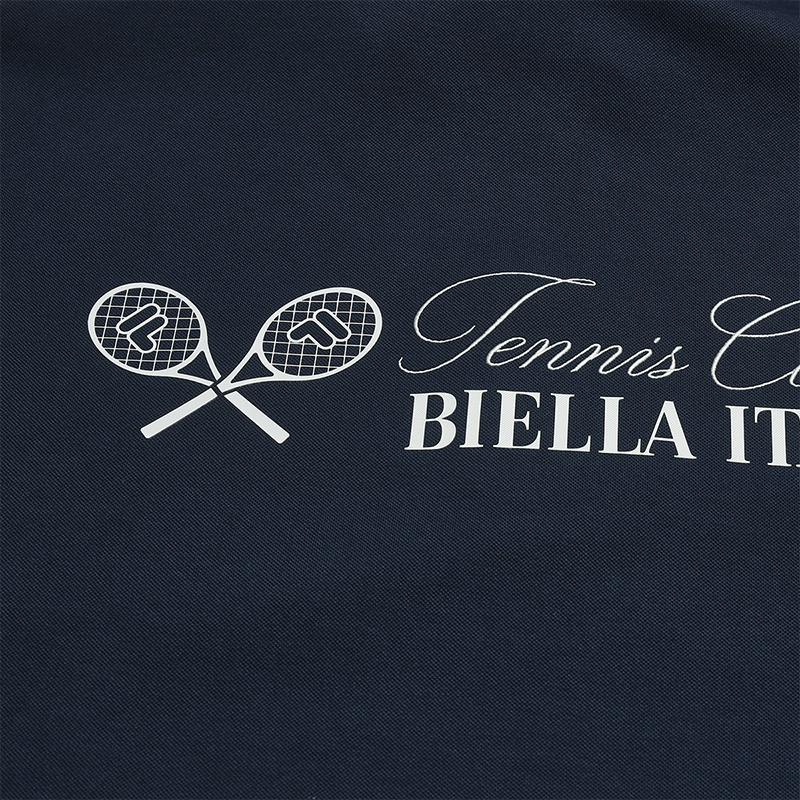 Fila Tennis Minimalist Fashion Classic Retro Sports Casual Versatile Comfortable Half-Zip Loose Sweatshirt Men sweatshirt Sky-Blue A11M613206FBU