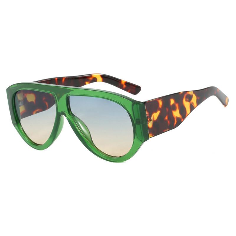 

Punk Oversized Pilot Sunglasses For Women Men Popular Luxury Brand Designer Big Frame Sun Glasses Windproof Trend Shades