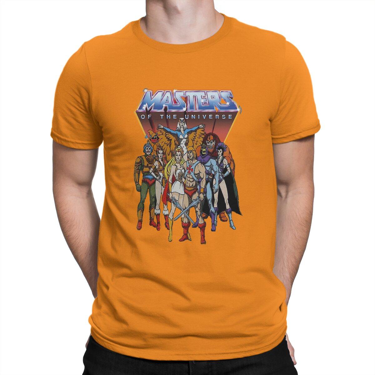 

He-Man Спеціальна футболка Майстри Всесвіту Повсякденна футболка Новітня футболка для чоловіків жінок XL помаранчевий