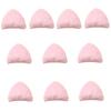 10Pcs Furry Kitten Ears Charm Sewing Plush Ears Appliques Assorted Color for Hair Accessories Clothing Embellishments