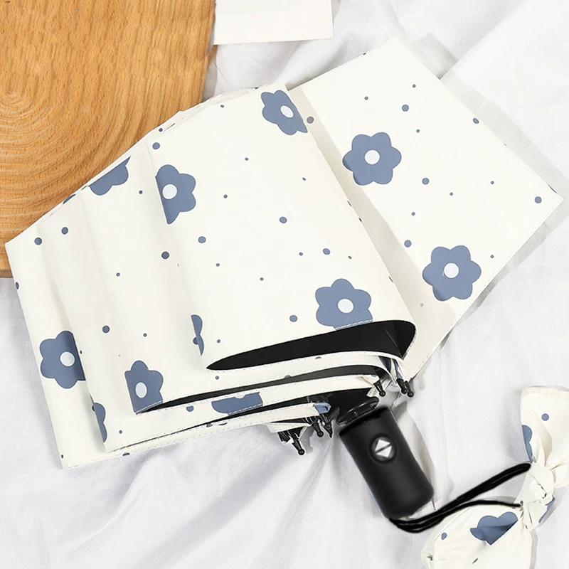 Fully Automatic Umbrella for Both Sunny and Rainy Weather, Women's Sun Umbrella, Sun Protection, Uv Protection, Double-Layer, High Aesthetic Value