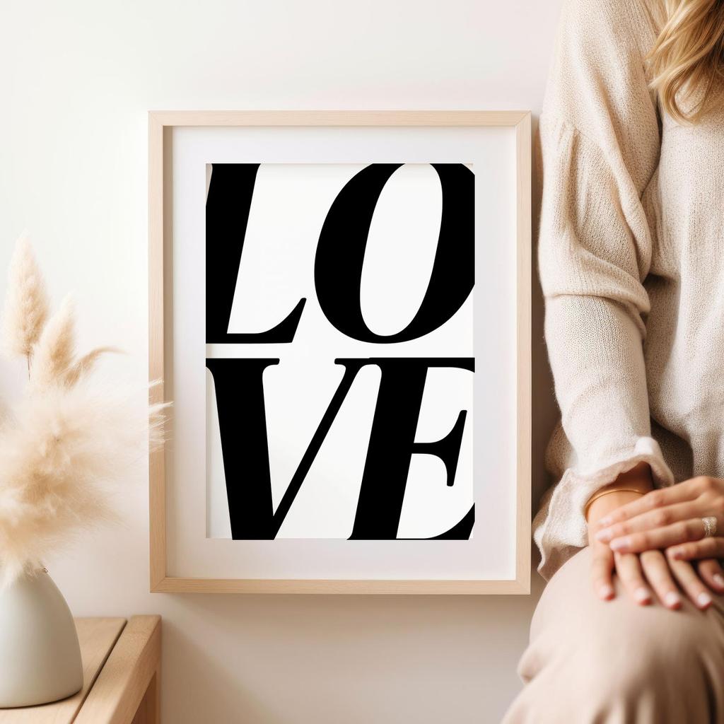 Poster Inscription Love