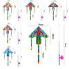 Plastic Triangle Kite For Kids With Glass Fiber Frame Handmade Modern Simple Style