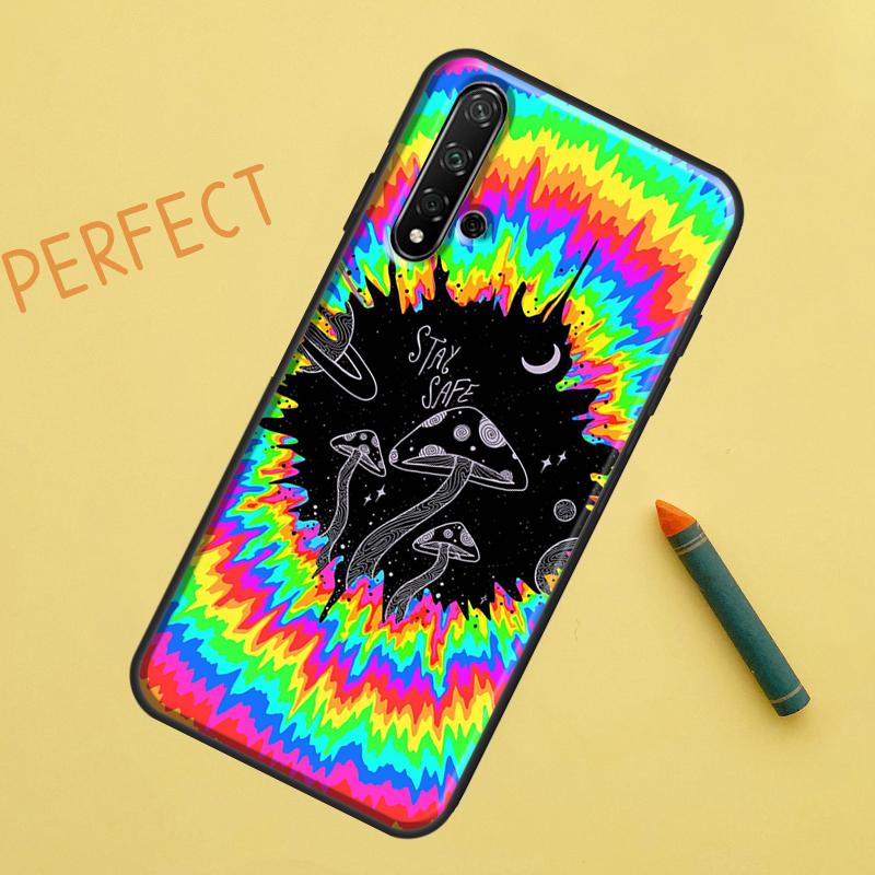 Seltsame Trippy Pilz Hülle für Huawei Nova 10 9 SE 5T Y90 Y70 Y60 Y61 Nova 3i 7i 8i 11i P20 P40 P30 Lite P60 Pro