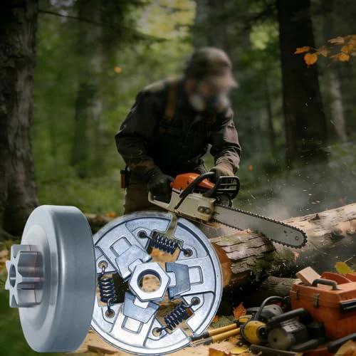 High-Quality 325-7T Clutch Drum & Oil Pump Kit For MS271 MS291 Chainsaws Clutch Drum Sprocket Oil Pump Kit For Garden