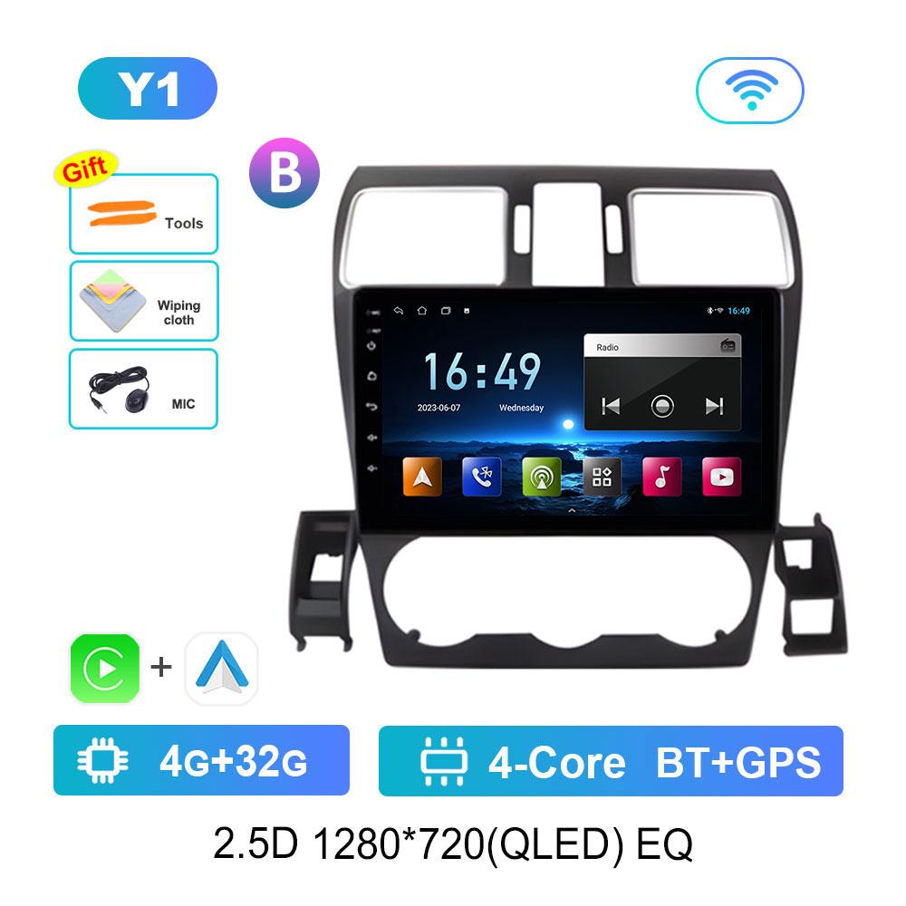 Android OS Navi GPS Car Radio Multimedia Player for Subaru Forester 4 SJ XV WRX 2012 - 2015 2018 DSP Stereo 4G QLED Screen WiFi