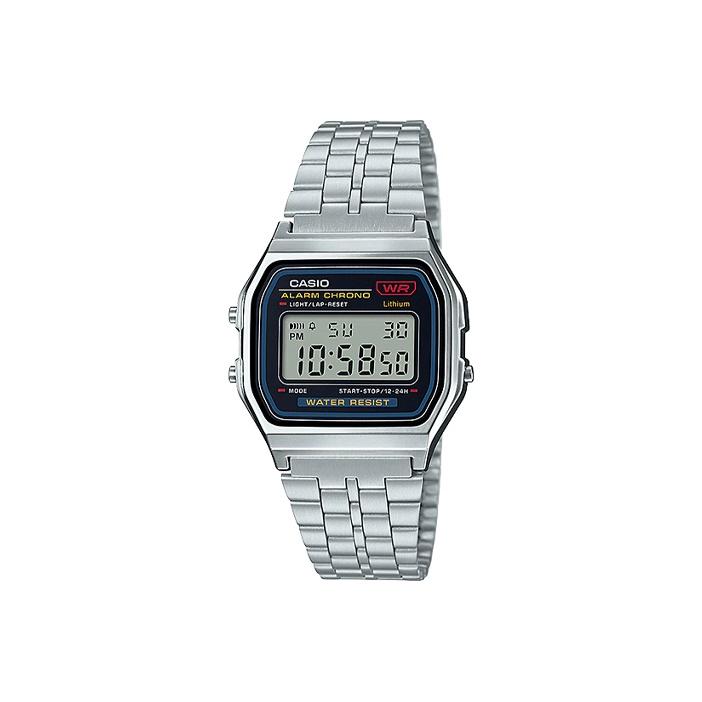 CASIO Men VINTAGE Series Silver Watch A159WA-N1 A159WA-N1 Silver Strap