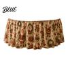 Festive Table Decor Cloth Vintage Skirt 70.9×29.5 Events Christmas for Winter Inch Round Snowy Theme