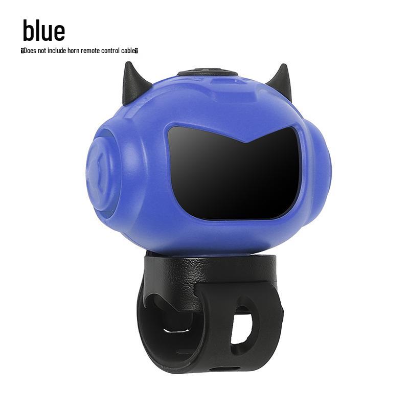 Loud Electric Bike Horn with Tri-Color Lights, USB-C Charging, Universal Fit, Night Warning Lamp