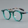 Japanese Glasses Transparent Eyepieces Vintage Men Glasses Frame Retro Round Acetate Eyeglass Frames for Men Luxury Eyeglasses
