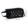 L-shape Large Opening Pen Bag Handheld Stationery Pouch Multi-functional Pencil Case  Students Gift